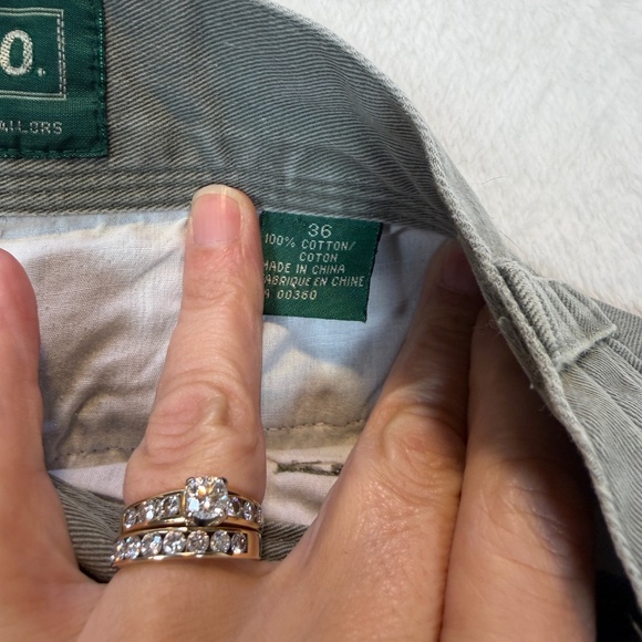 Tip Top Tailors Shorts Mens Size 36 Army Green Pleated Front Golf Casual Vacatio - Picture 8 of 10